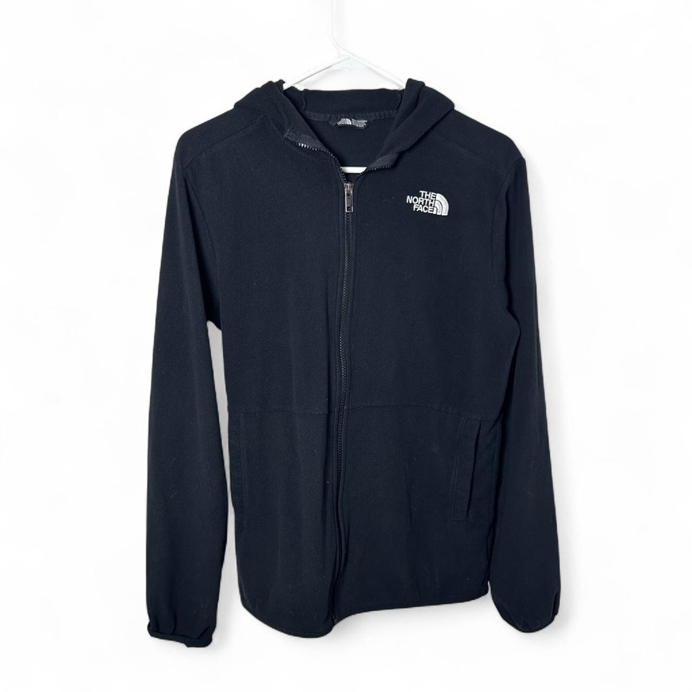The North Face Teen Glacier Full Zip Hooded Jacket Black Size XXL 18/20